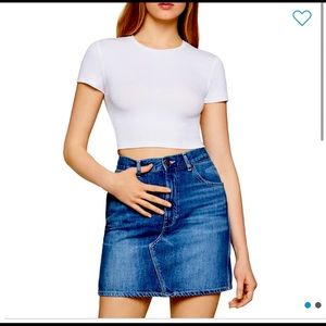 BCBG Generation white crop top. NWT